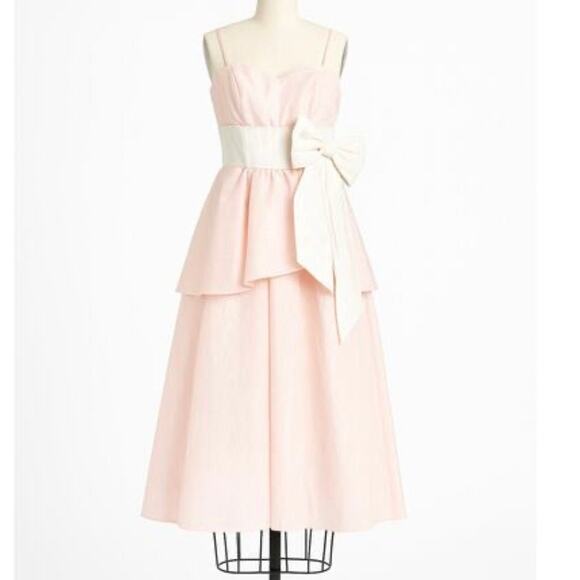 Gunne Sax Dresses & Skirts - GUNNE SAX By Jessica Mcclintock Pink Long Dress Size 6 Bow Asymmetrical Ruffle